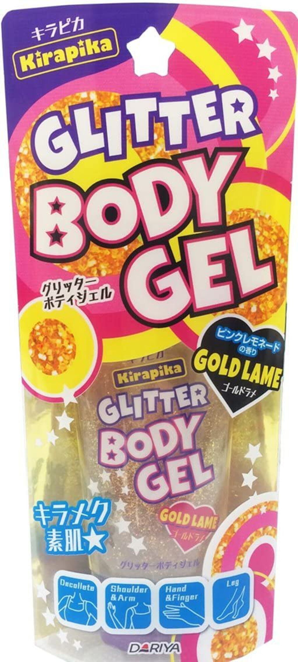グリッターボディジェル ゴールドラメ
