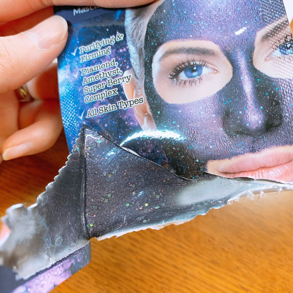 スタークルダイアモンドグリッターバイオレットマスク/J.K.C Japan/シートマスク・パックを使ったクチコミ(3枚目)