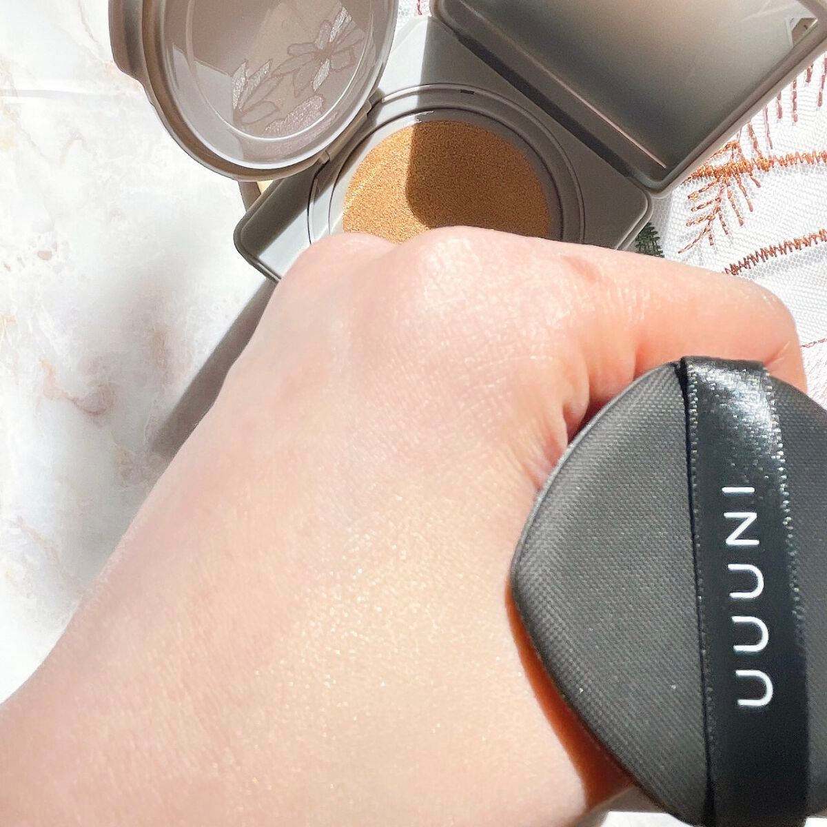 ブライトアップスキンファンデーション/UUUNI/クッションファンデーションを使ったクチコミ(4枚目)