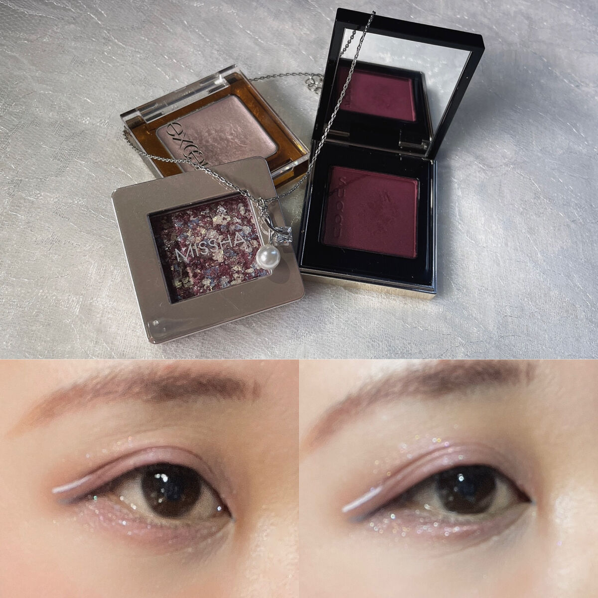 グリッタープリズム シャドウ/MISSHA/グリッターを使ったクチコミ（1枚目）