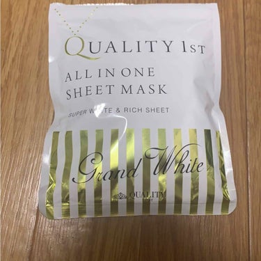 もう購入したの何個目〜！？
ってくらいリピートしています😌💓

♡QUALITY 1ST
ALL IN ONE SHEET MASK
SUPER WHITE & RICH SHEET

クオリティファー