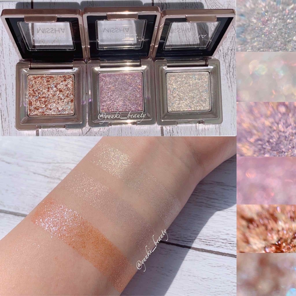 グリッタープリズム シャドウ/MISSHA/グリッターを使ったクチコミ(2枚目)