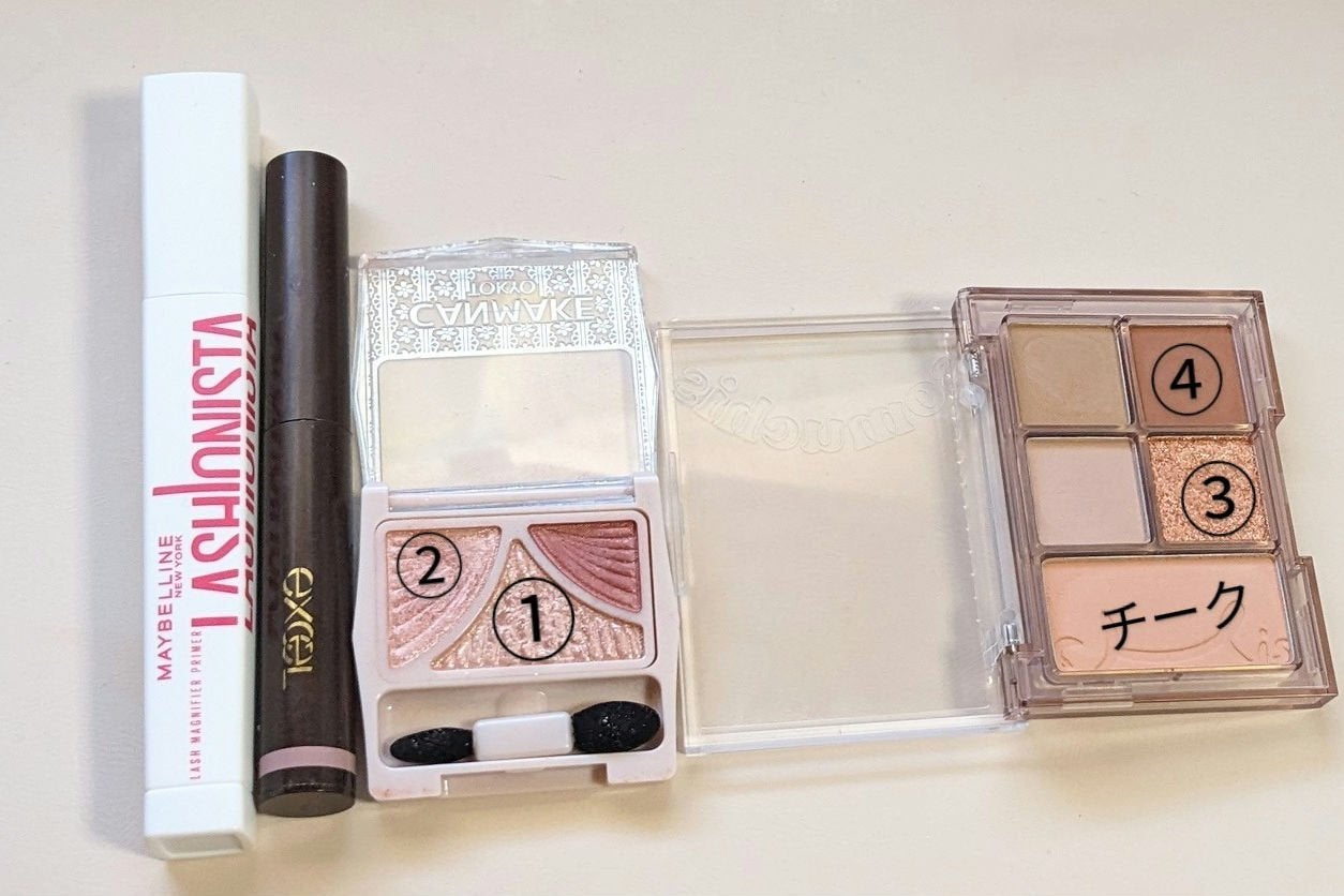 ジューシーピュアアイズ/キャンメイク/アイシャドウパレットを使ったクチコミ(2枚目)