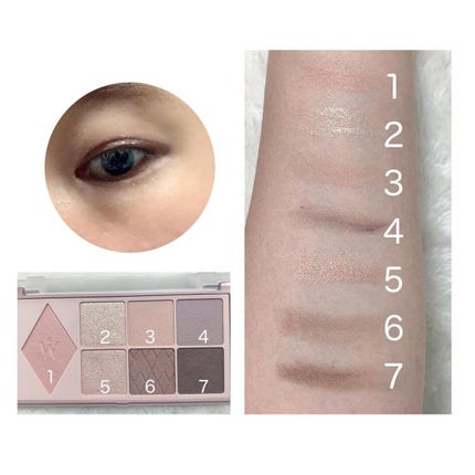 ウォンジョンヨ W デイリームードアップパレット /Wonjungyo/アイシャドウパレットを使ったクチコミ(2枚目)