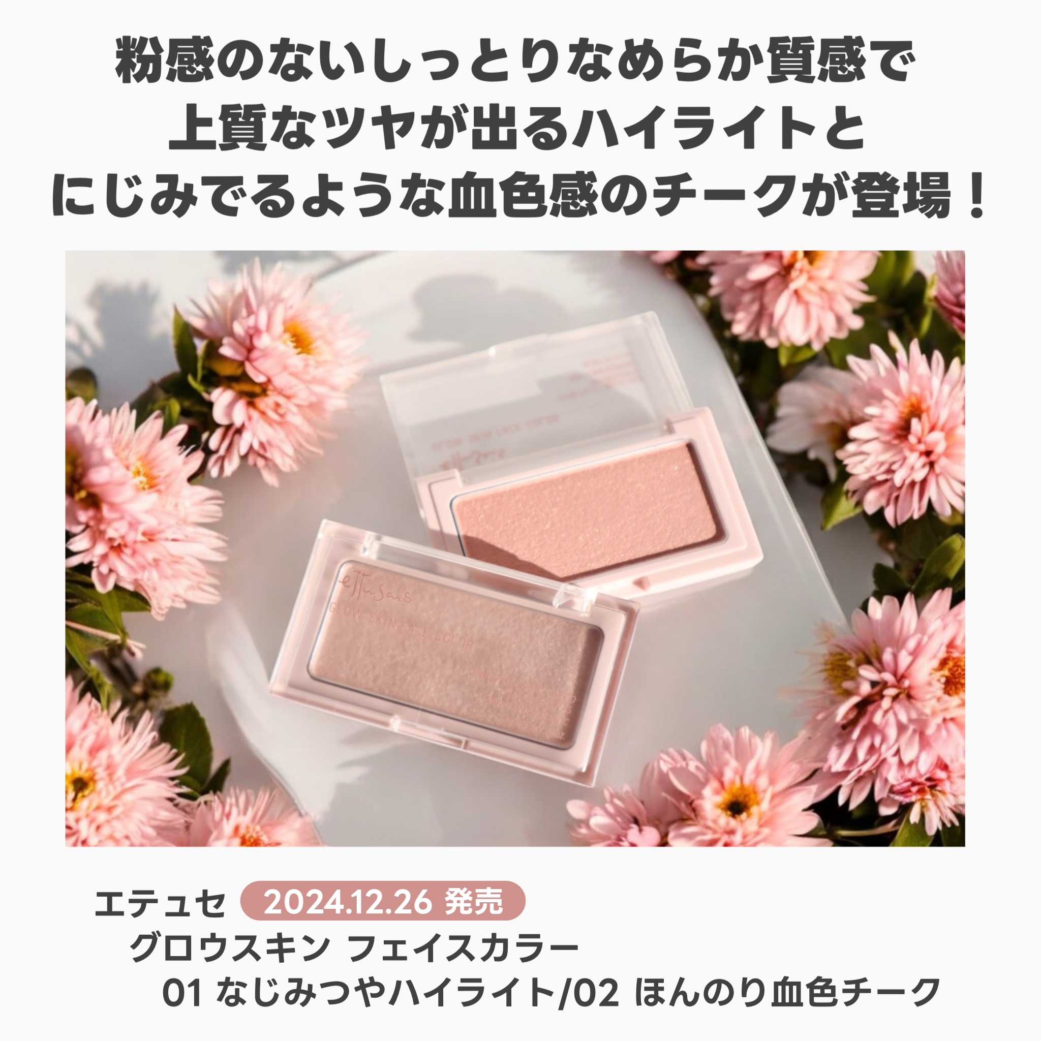 エテュセ グロウスキン フェイスカラー 01 <ハイライター>/ettusais/パウダーハイライトを使ったクチコミ（2枚目）