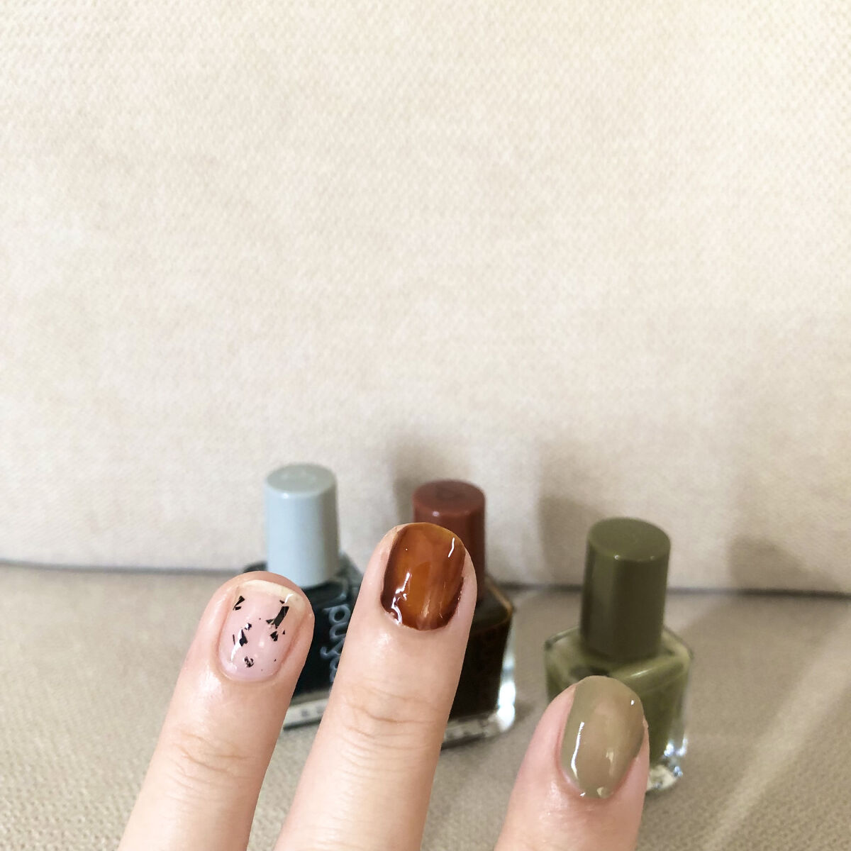 ムードペブルネイル/rom&nd/マニキュアを使ったクチコミ（2枚目）