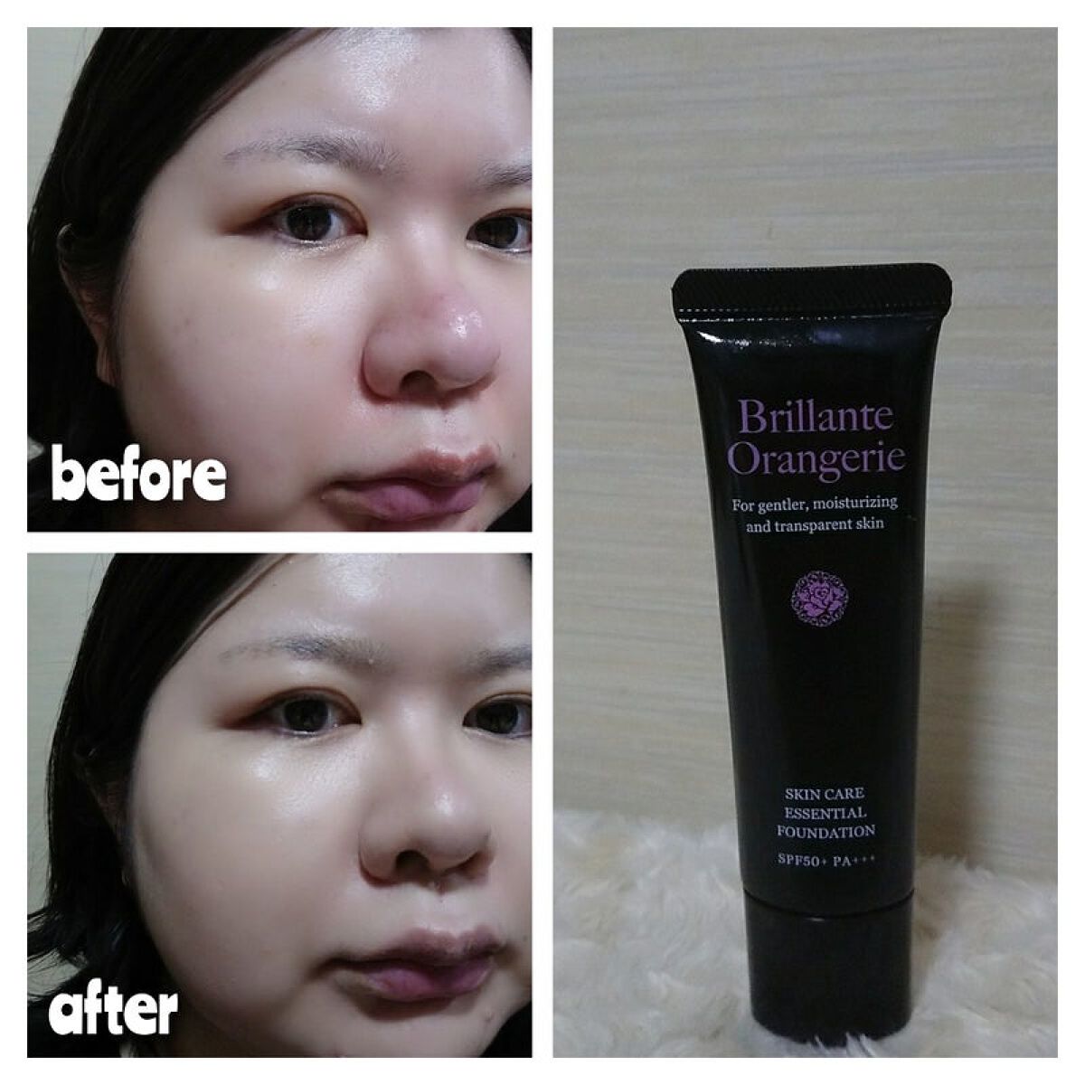 ブリリアントオランジュリー スキンケアエッセンシャルファンデーション/BRILLIANT/リキッドファンデーションを使ったクチコミ(3枚目)