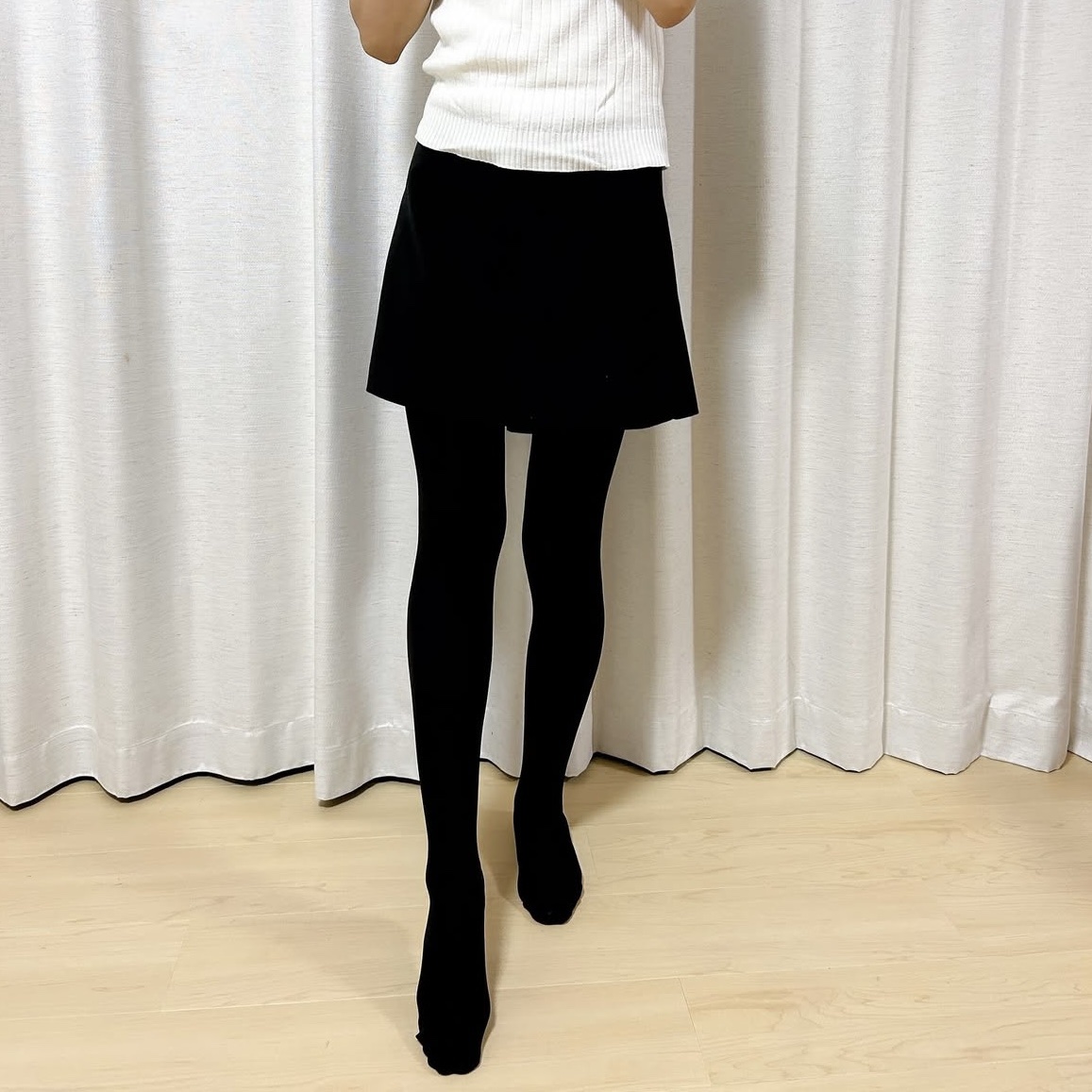 スリムウォーク 美脚あったかタイツ なめらかタッチ/SLIMWALK/着圧ソックス・レギンスを使ったクチコミ（3枚目）