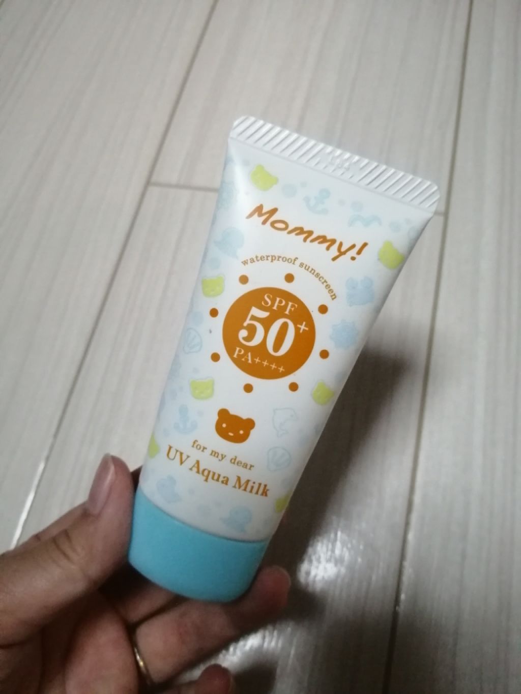 ｕｖアクアミルク マミーの口コミ 自分の化粧下地と 0歳の子供の日焼け止めと By ぽんぽん 混合肌 30代前半 Lips