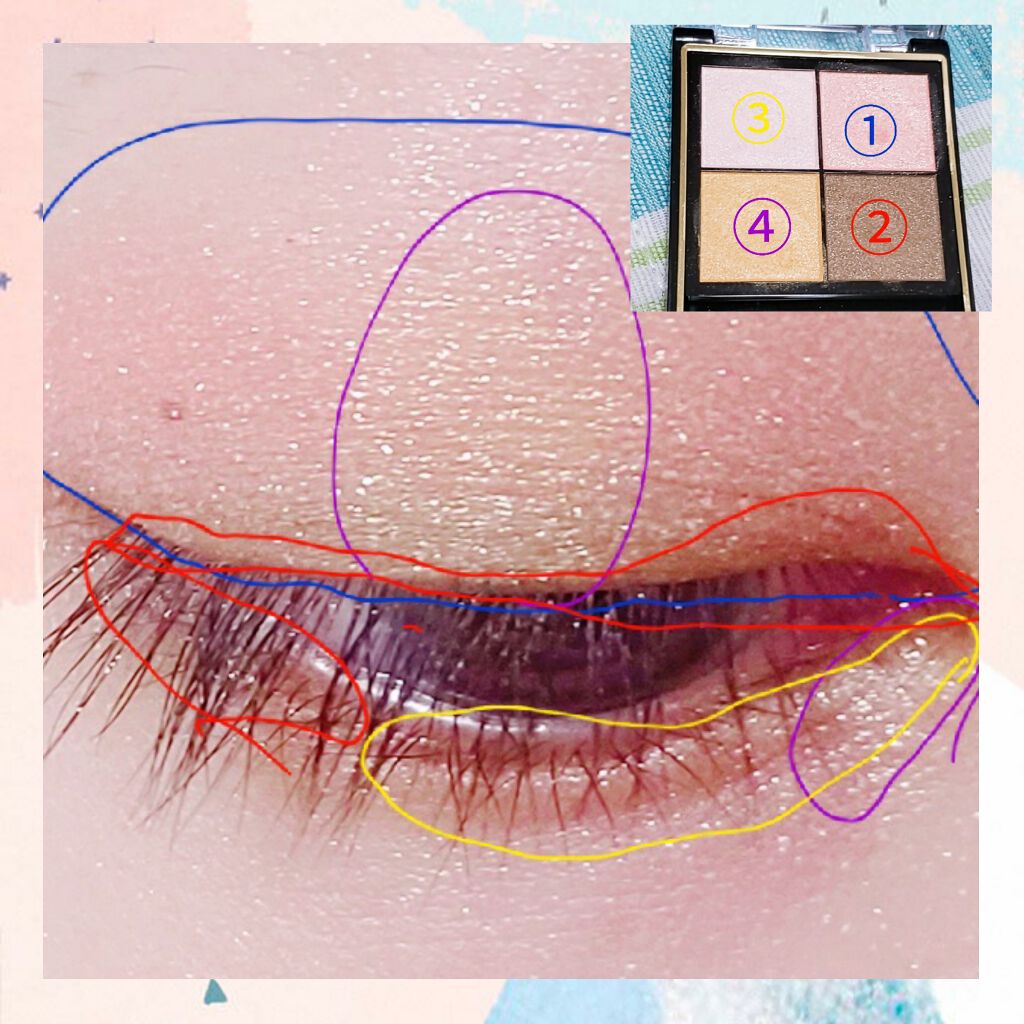 リアルクローズシャドウ/excel/アイシャドウパレットを使ったクチコミ(3枚目)