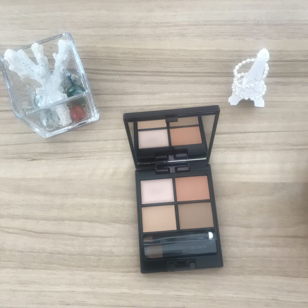 トーンパーフェクティング パレット 02 ナチュラルベージュ/DECORTÉ/パレットコンシーラーを使ったクチコミ（1枚目）