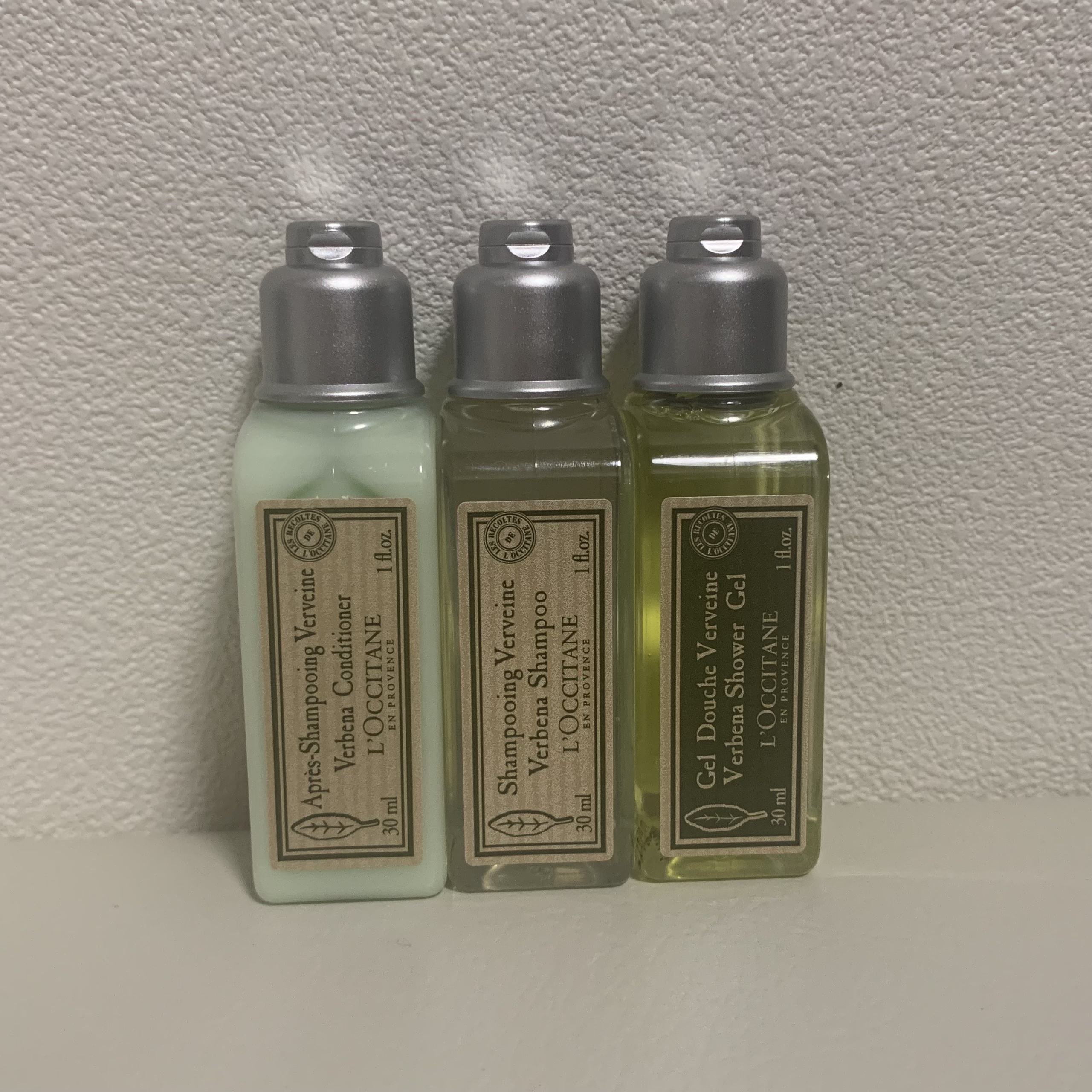 シトラスヴァーベナ シャンプー／コンディショナー(アメニティ）/L'OCCITANE/市販シャンプーを使ったクチコミ（1枚目）