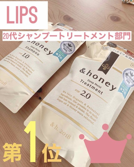ディープモイスト シャンプー1.0/ヘアトリートメント2.0/&honey/市販シャンプーを使ったクチコミ(1枚目)