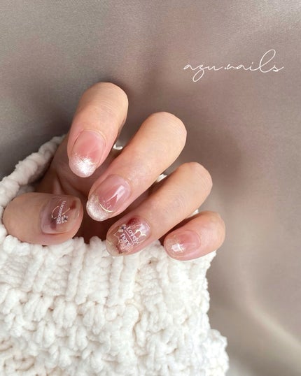 azu on LIPS 「S♡Mint2024ValentineNailふんわりチークと..」(4枚目)