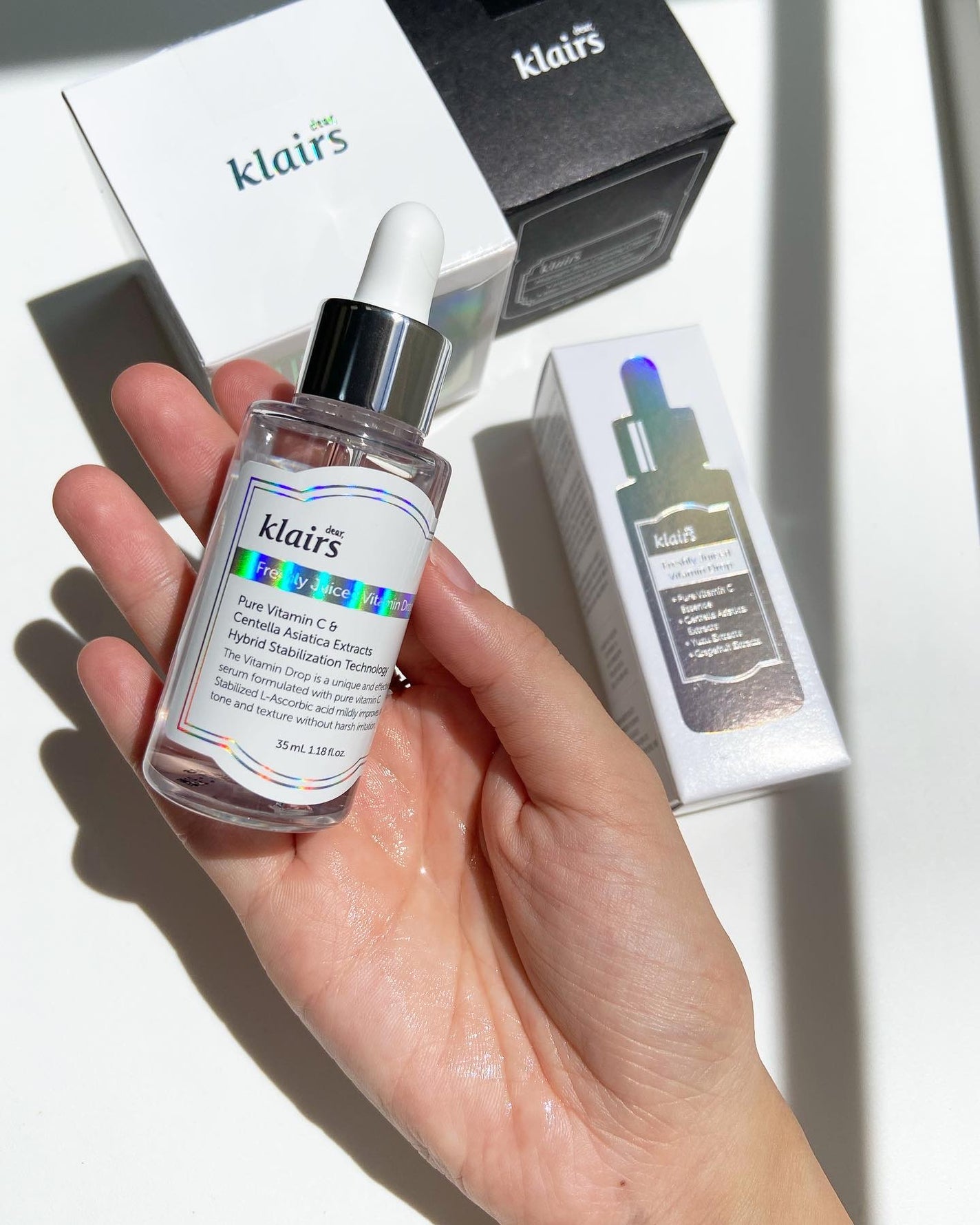 フレッシュリージュースドビタミンドロップ(35ml)/Klairs/美容液を使ったクチコミ(3枚目)