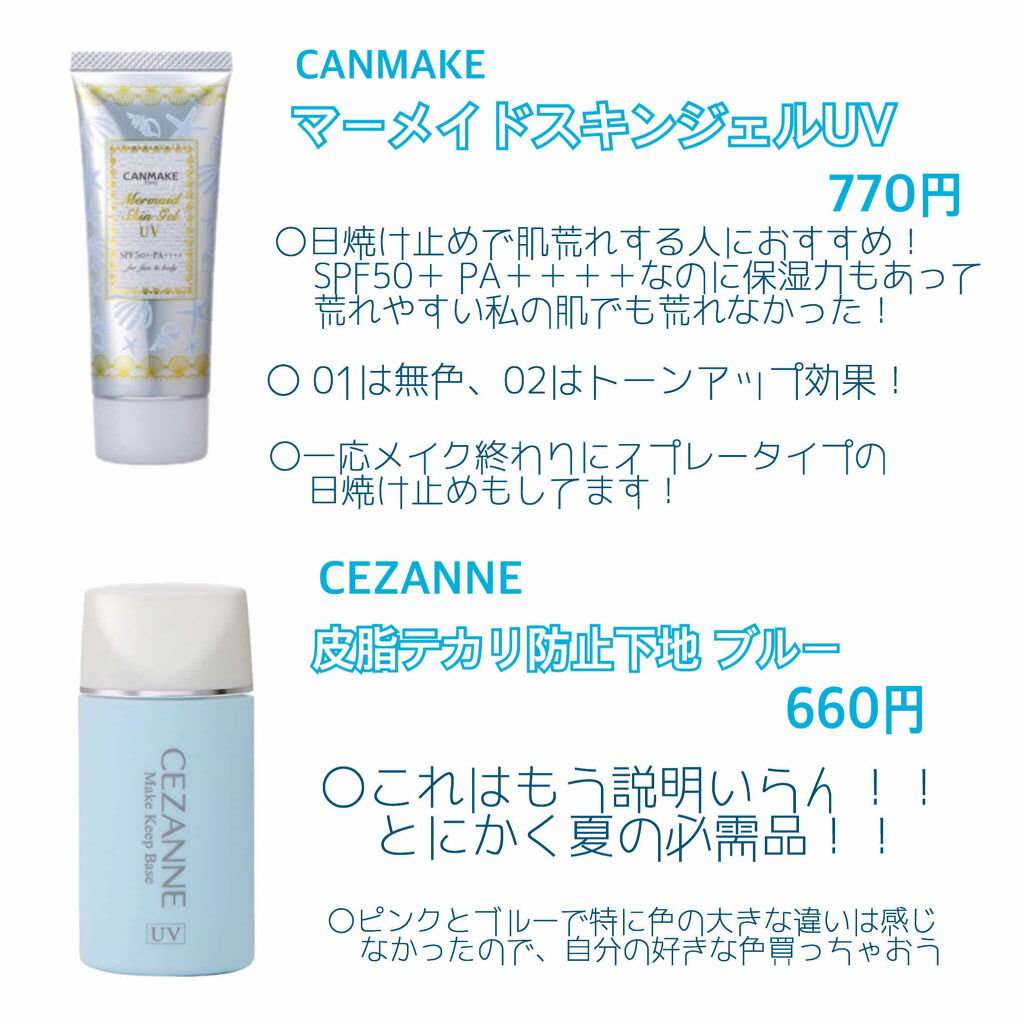 皮脂テカリ防止下地/CEZANNE/化粧下地を使ったクチコミ（2枚目）