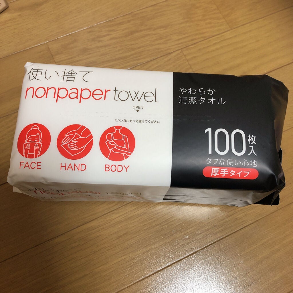 使い捨て nonpaper towel (厚手タイプ)/ISDG 医食同源ドットコム/ティッシュを使ったクチコミ(1枚目)