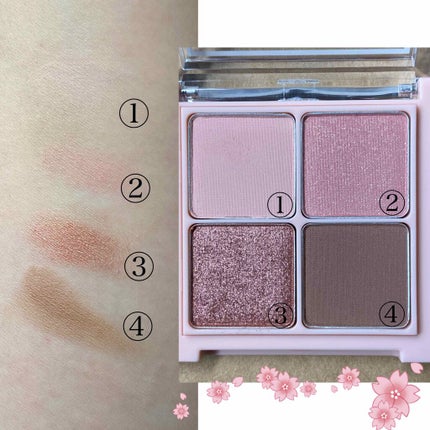フォーリング イン アイシャドウ パレット/Peach C/アイシャドウパレットを使ったクチコミ(2枚目)