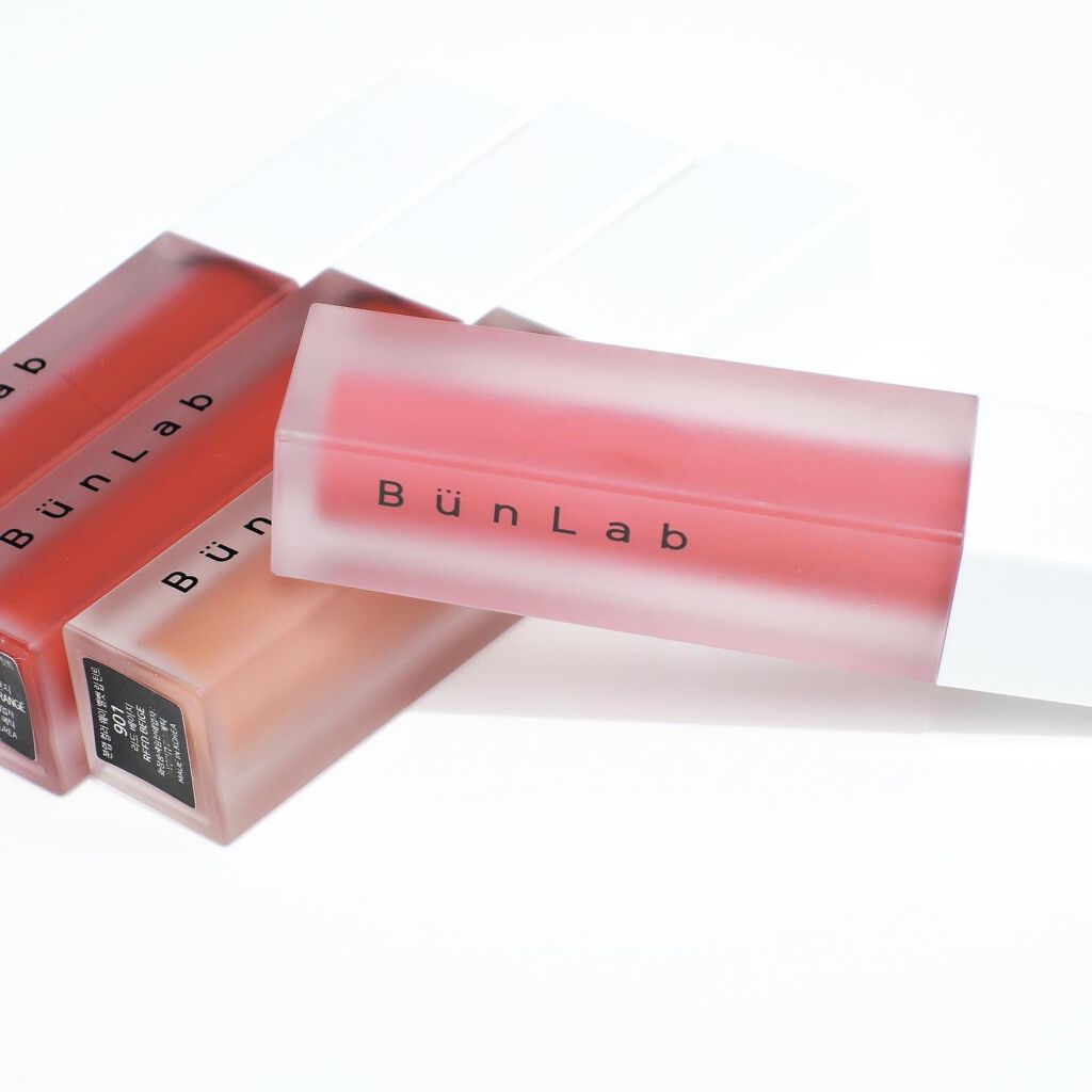 カラーウェイベルベットリップティント/BUNLAB/リップティントを使ったクチコミ(1枚目)