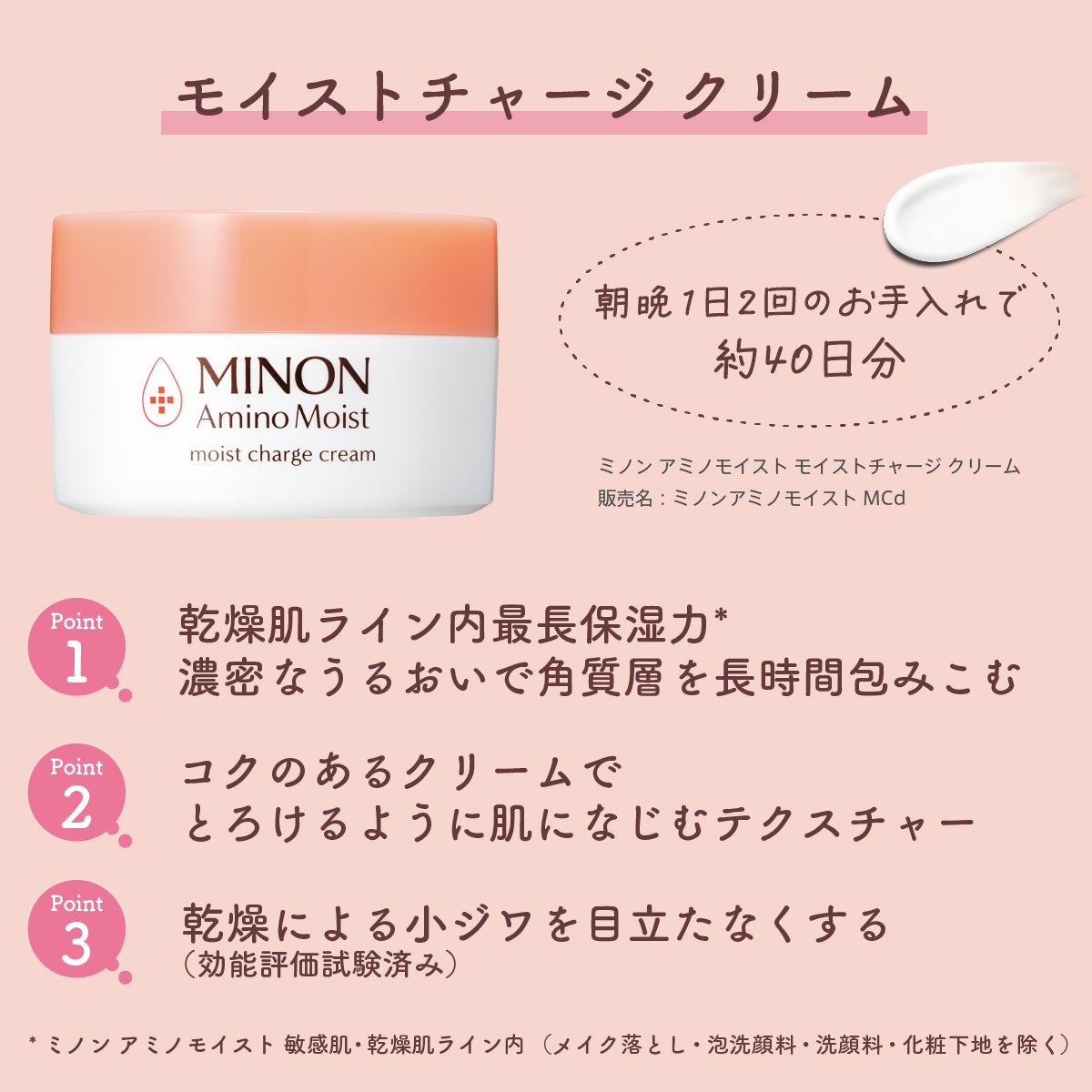 ミノン アミノモイスト モイストチャージ クリーム/ミノン/フェイスクリームを使ったクチコミ(3枚目)