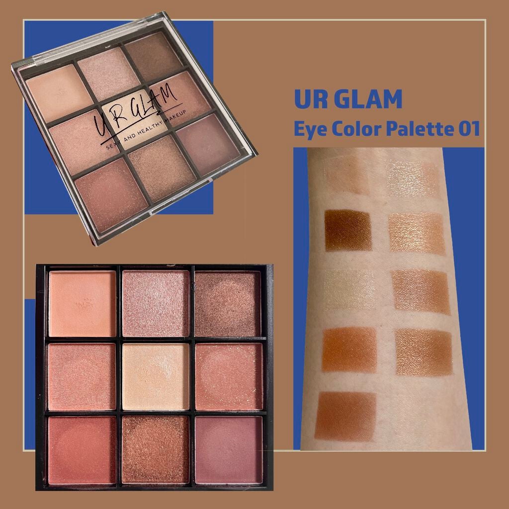 UR GLAM BLOOMING EYE COLOR PALETTE/U R GLAM/アイシャドウパレットを使ったクチコミ(2枚目)