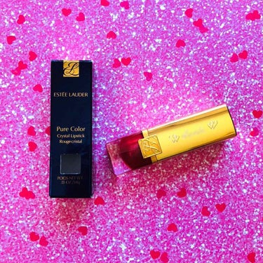 ピュア カラー クリスタル シアー リップスティック 54 パッション フルーツ シマー/ESTEE LAUDER/口紅を使ったクチコミ（1枚目）