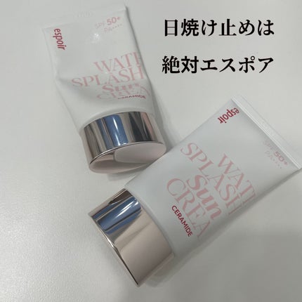 ウォータースプラッシュサンクリーム セラミド/espoir/日焼け止めクリームを使ったクチコミ(1枚目)