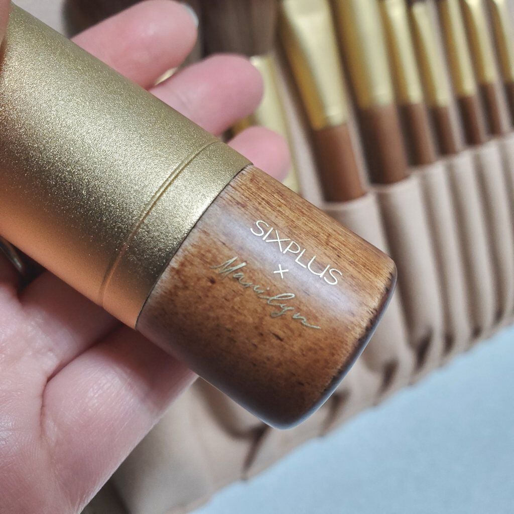 SIXPLUS X MARILYN 10本メイクアップブラシセット/SIXPLUS/メイクブラシを使ったクチコミ(4枚目)