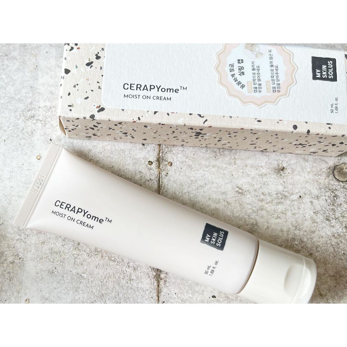 CERAPYome Moist On Cream/my skin solus/フェイスクリームを使ったクチコミ（1枚目）