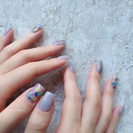 ホイルジェル/APRE/ジェルネイルを使ったクチコミ(2枚目)