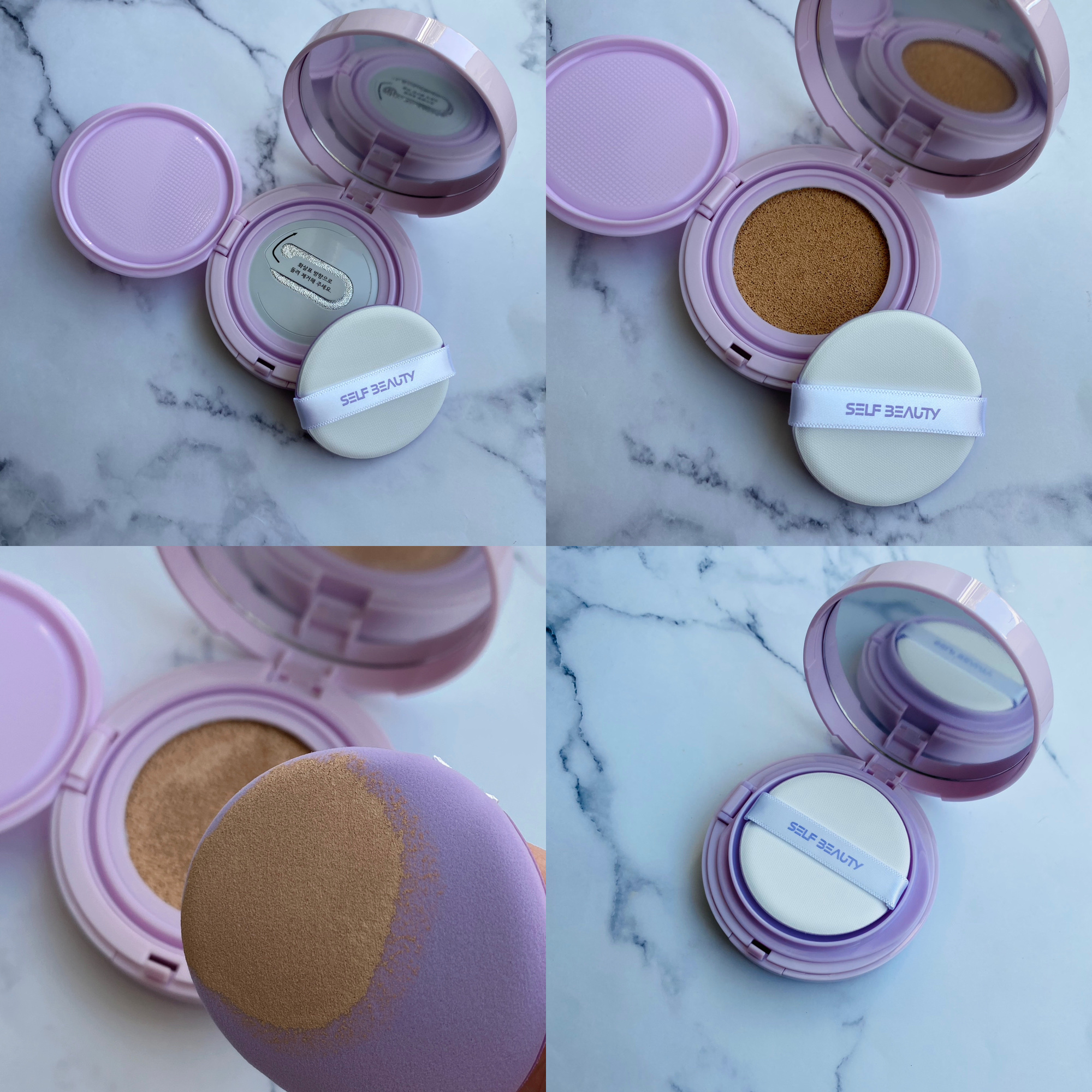 ユニコーン オーロラ光彩クッション/SELF BEAUTY/クッションファンデーションを使ったクチコミ（3枚目）