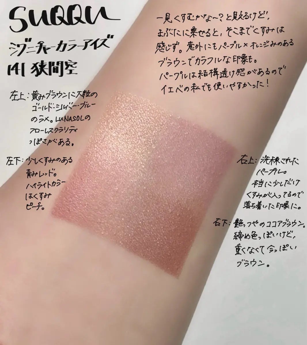 シグニチャー カラー アイズ/SUQQU/アイシャドウパレットを使ったクチコミ(1枚目)