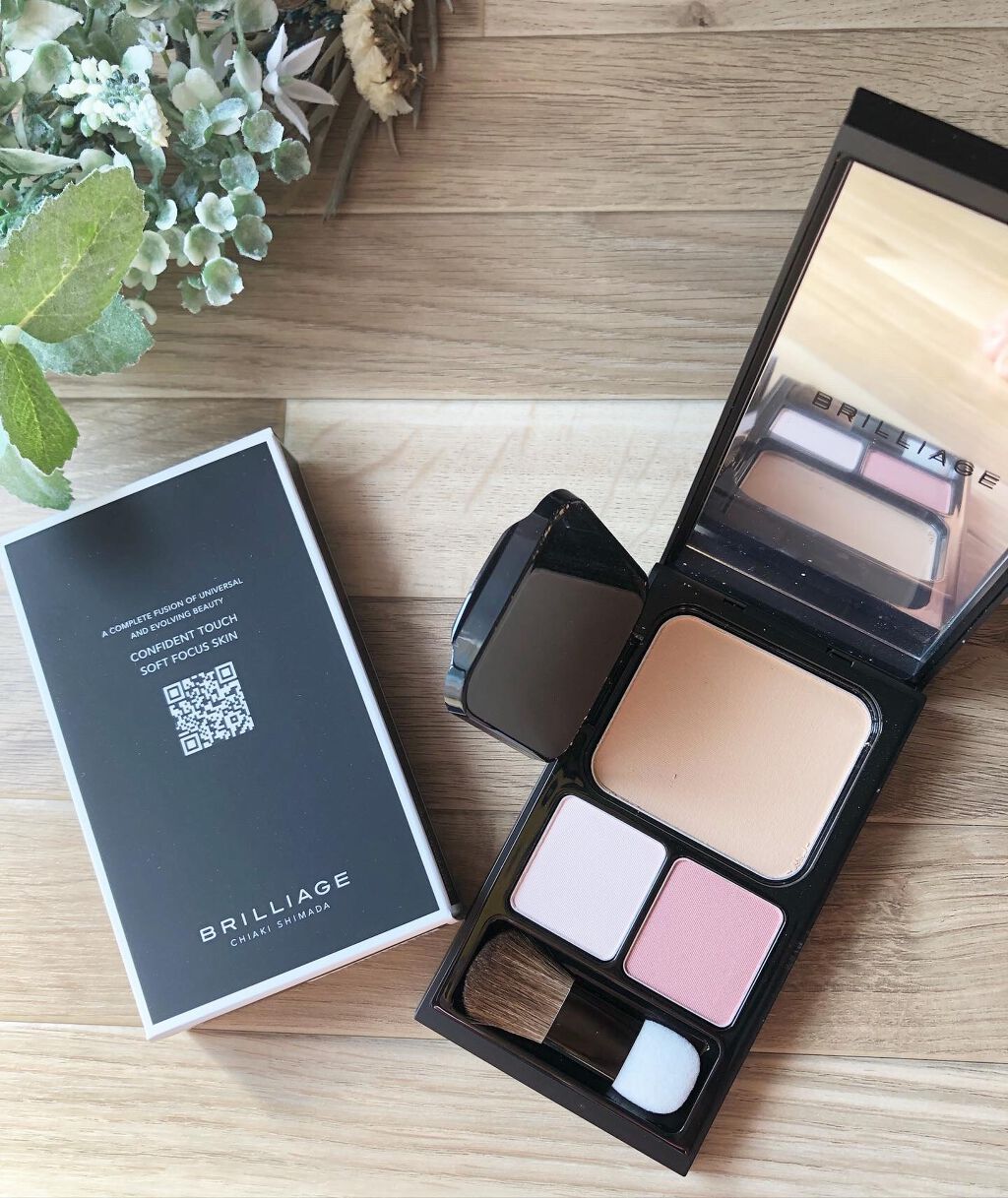 コンフィデントタッチ ソフトフォーカススキン ミディアムベージュ40/ブリリアージュ/パウダーファンデーションを使ったクチコミ（1枚目）