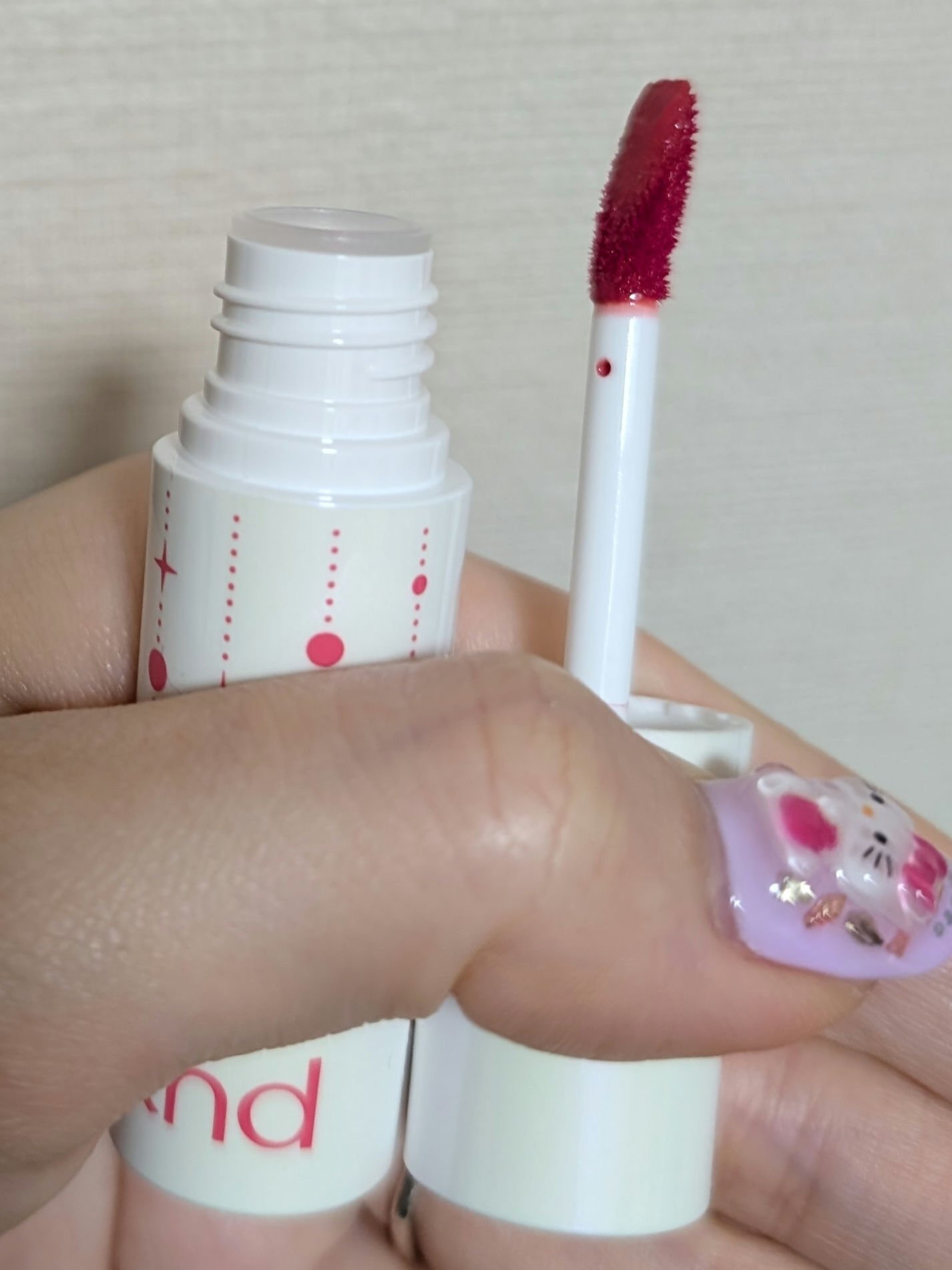 アンドバイロムアンド　グラッシーボムティント HL04 ピンクグレープ（数量限定）/&nd by rom&nd/リップティントを使ったクチコミ（2枚目）