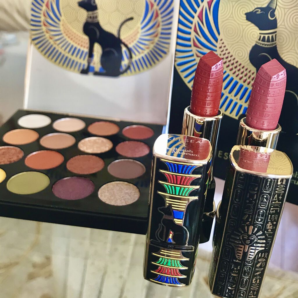 エジプトシリーズ シルキーリップスティック 301 ファラオ/ZEESEA/口紅を使ったクチコミ（2枚目）