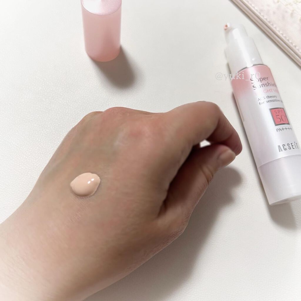 スーパーサンシールド ブライトヴェール/ACSEINE/化粧下地を使ったクチコミ（2枚目）