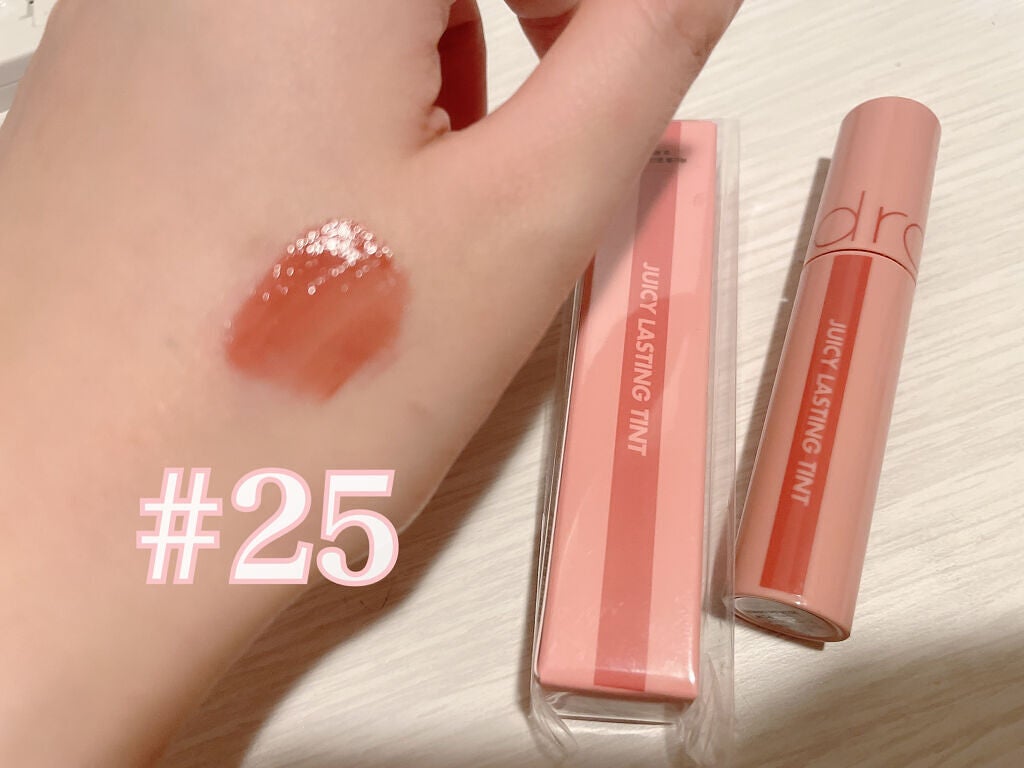 ジューシーラスティングティント/rom&nd/リップティントを使ったクチコミ(1枚目)