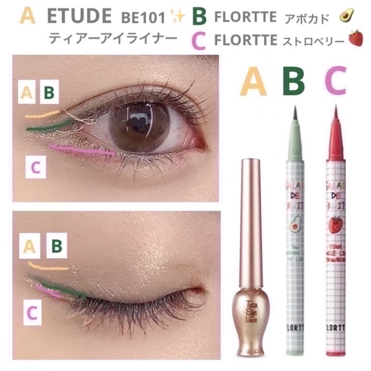 ティアー アイライナー/ETUDE/リキッドアイライナーを使ったクチコミ（3枚目）