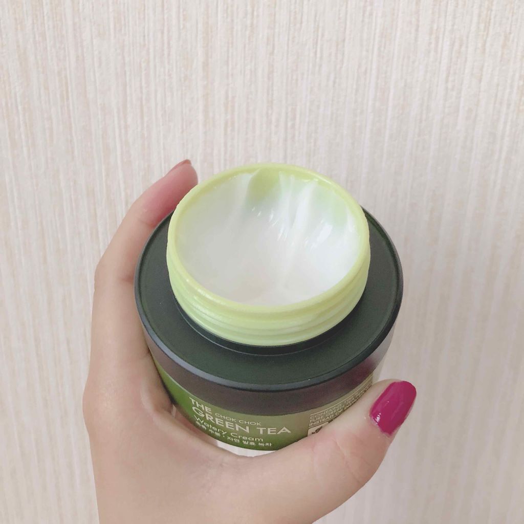 THE CHOK CHOK GREENTEA Watery Cream/TONYMOLY/フェイスクリームを使ったクチコミ(2枚目)