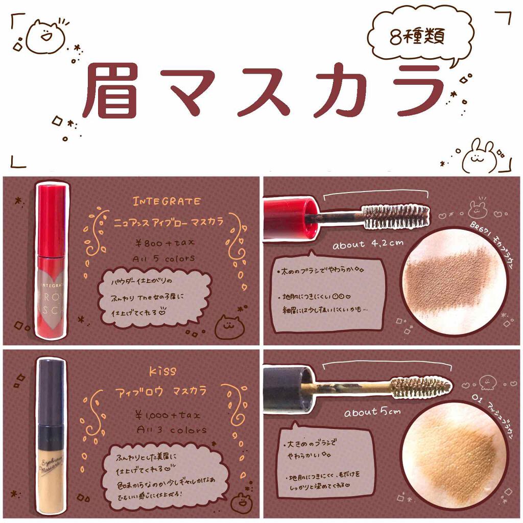 アイブロウマスカラ/KiSS/眉マスカラを使ったクチコミ(2枚目)