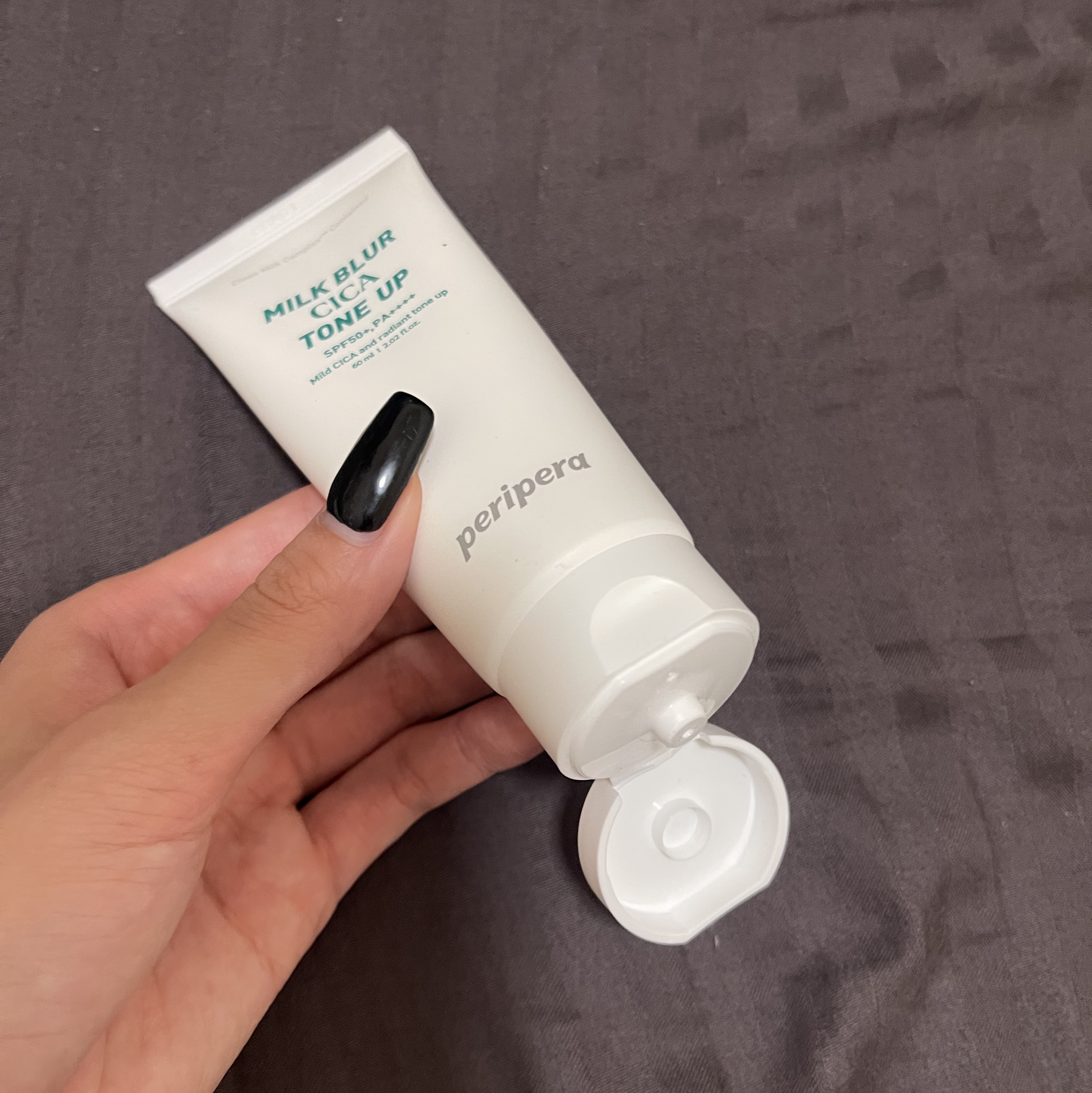 ミルク ブラー トーン アップ クリーム 05 CICA/PERIPERA/化粧下地を使ったクチコミ（3枚目）