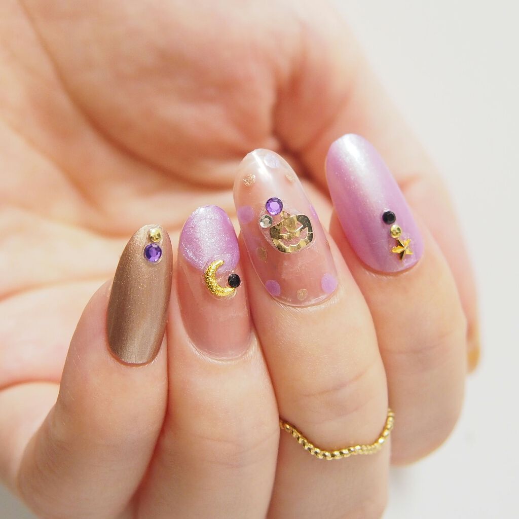 ネイルシール セリアを使った口コミ All100均でハロウィンネイルネイル By Yuyu 300yen Nail Lips