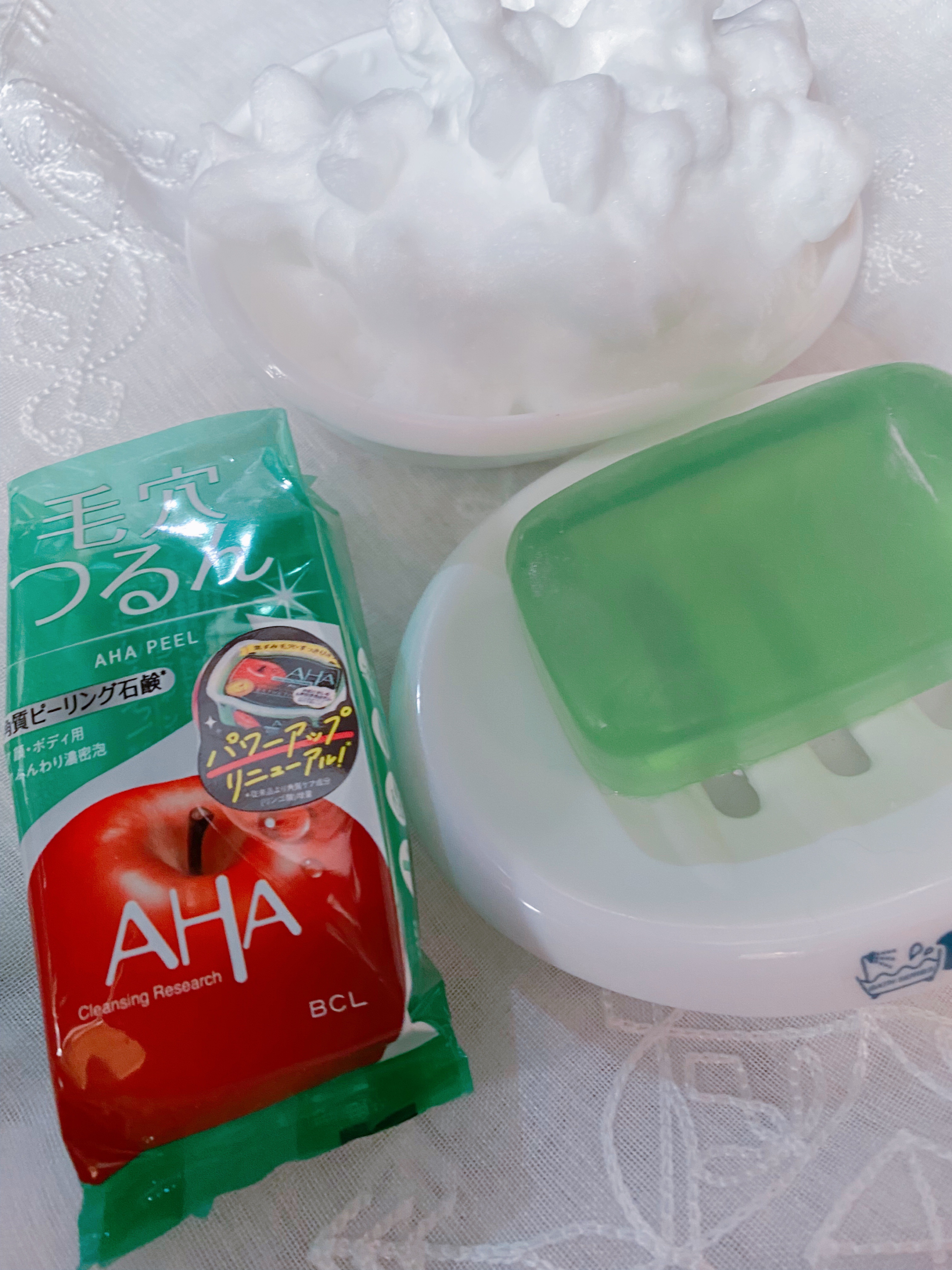 クレンジングリサーチ ソープ AHA＆ピール/クレンジングリサーチ/洗顔石鹸を使ったクチコミ（2枚目）