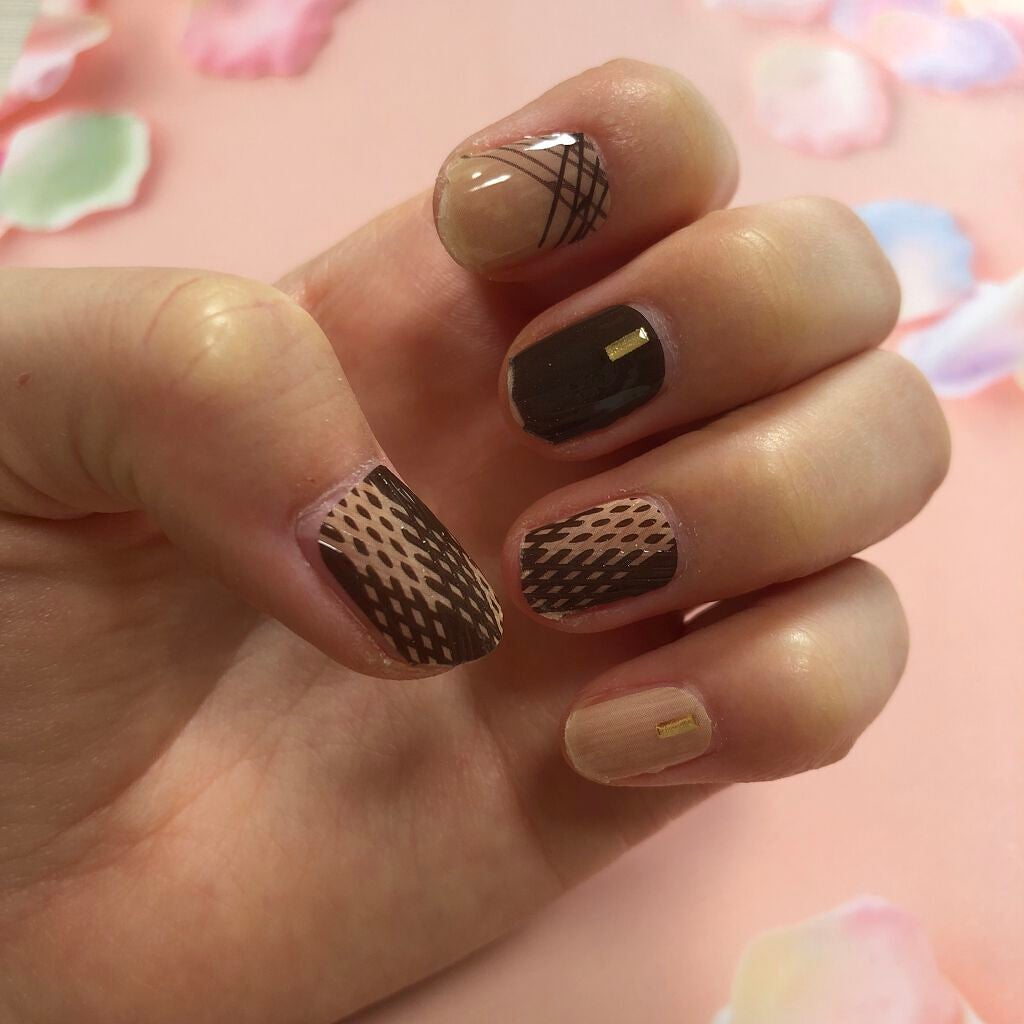 DAISO×紗々 UV GEL ネイルシール/DAISO/ネイルシールを使ったクチコミ(4枚目)