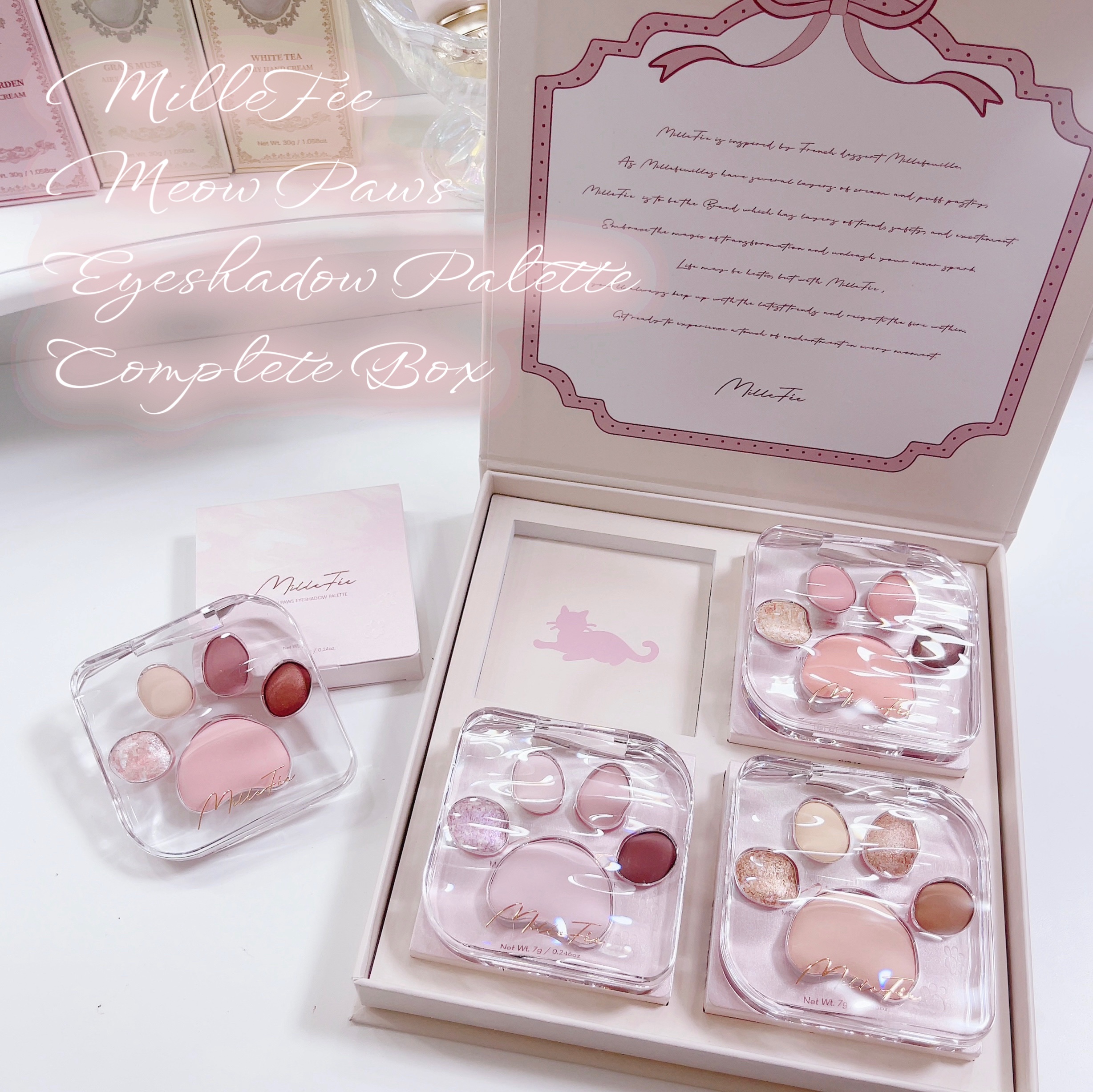 ミャオパウズアイシャドウパレット/MilleFée/アイシャドウパレットを使ったクチコミ（2枚目）