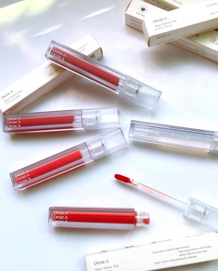 シアーベルベットティント/Dear.A/リップティントを使ったクチコミ(1枚目)