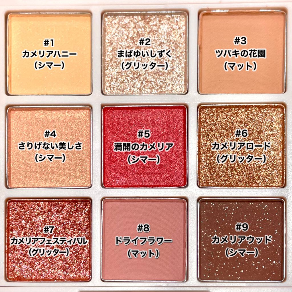 カメリア アイパレット/innisfree/アイシャドウパレットを使ったクチコミ（2枚目）