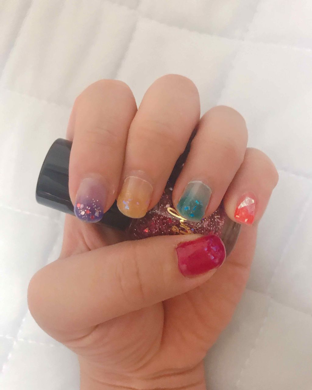 ITGグリッターネイル/DAISO/マニキュアを使ったクチコミ（1枚目）