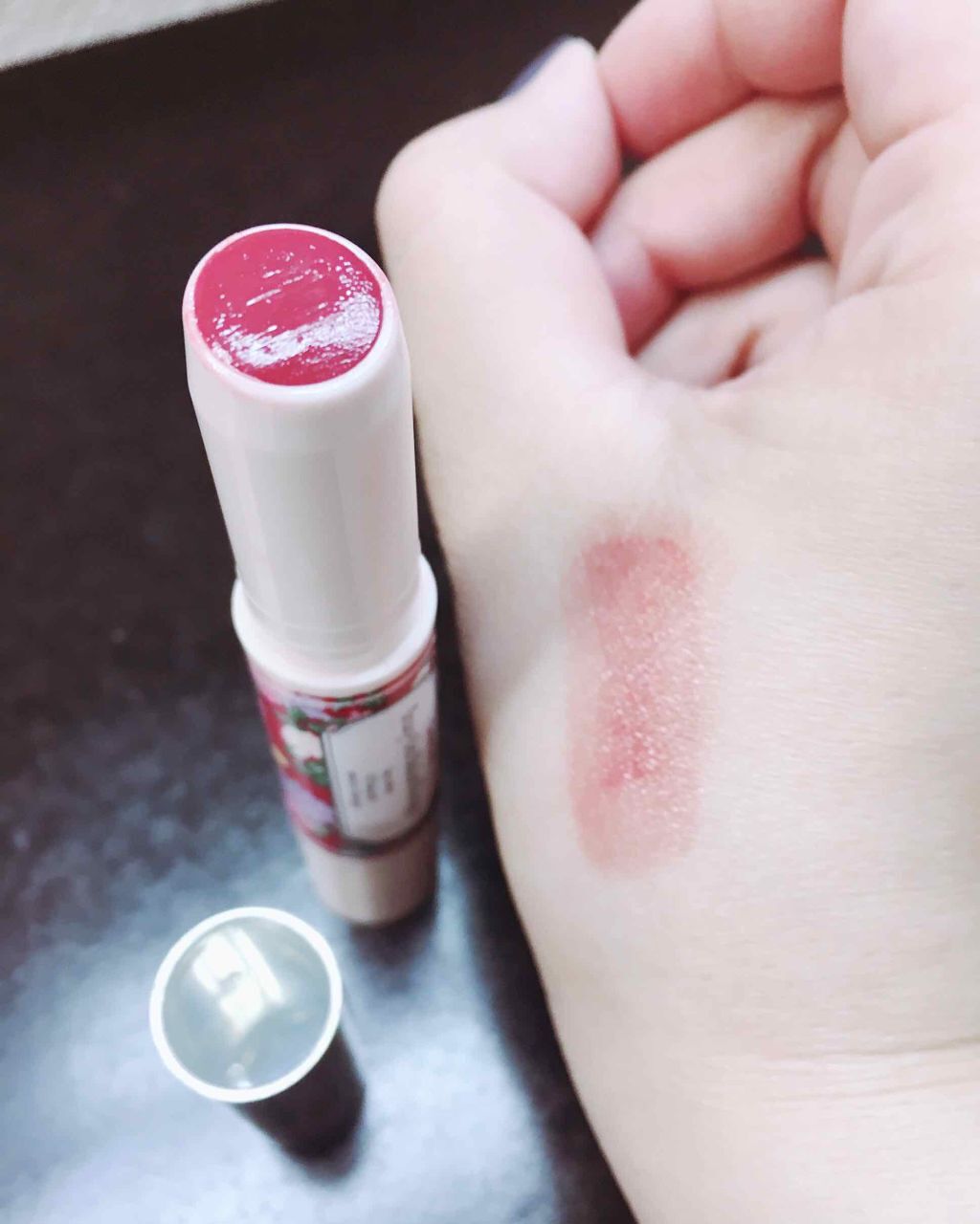 ステイオンバームルージュ 09 マスカレードバッド/キャンメイク/口紅を使ったクチコミ（3枚目）