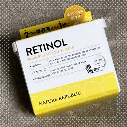 キューブマスク レチノール/ネイチャーリパブリック/シートマスク・パックを使ったクチコミ(1枚目)